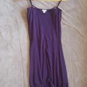 Purple long shirt with shoulder sleeves